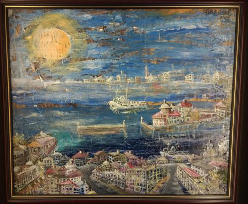 Walking in İzmir, Oil on paper, 70x50cm, 2015 