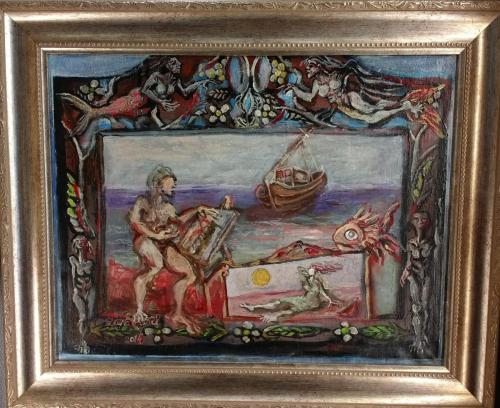 Memories in Mardin Frame, Oil 0n canvas, 45x35cm, 2014