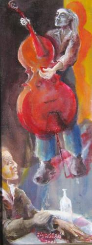 126-Ziya-Gurel-oil-on-cart.20x485cm.2004
