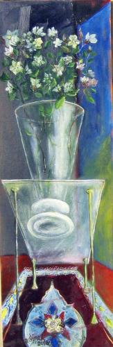 198-Vase-on-a-glass-surface-karton-ust.-yb.-75x17cm.-2010 