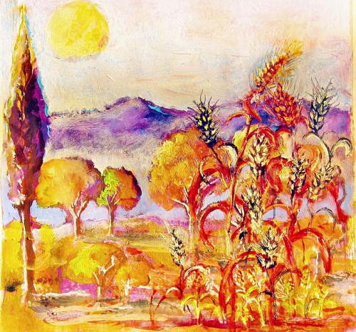Basakli-Peyzaj-kag.ust .yb .-24x23cm.-2013