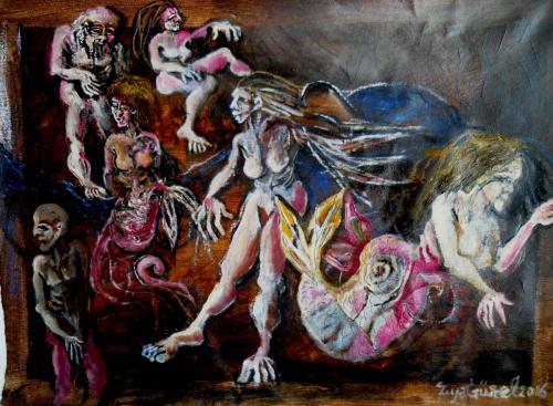 Bir-Deniz-Ulkesindeydik-Tuv.-ust.-fuzen-renkli-kalem-toz-pastel-ve-yagli-boya.-56x41cm-2016