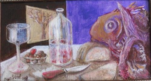 Bolluk-Duasi-47x27cm.-2018-Oil-on-masonit